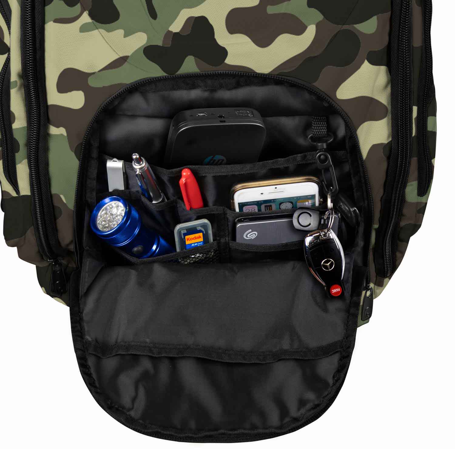 Odyssey BPBACKTRAKXLCAM Backtrak XL DJ Backpack Green Camouflage - Hollywood DJ