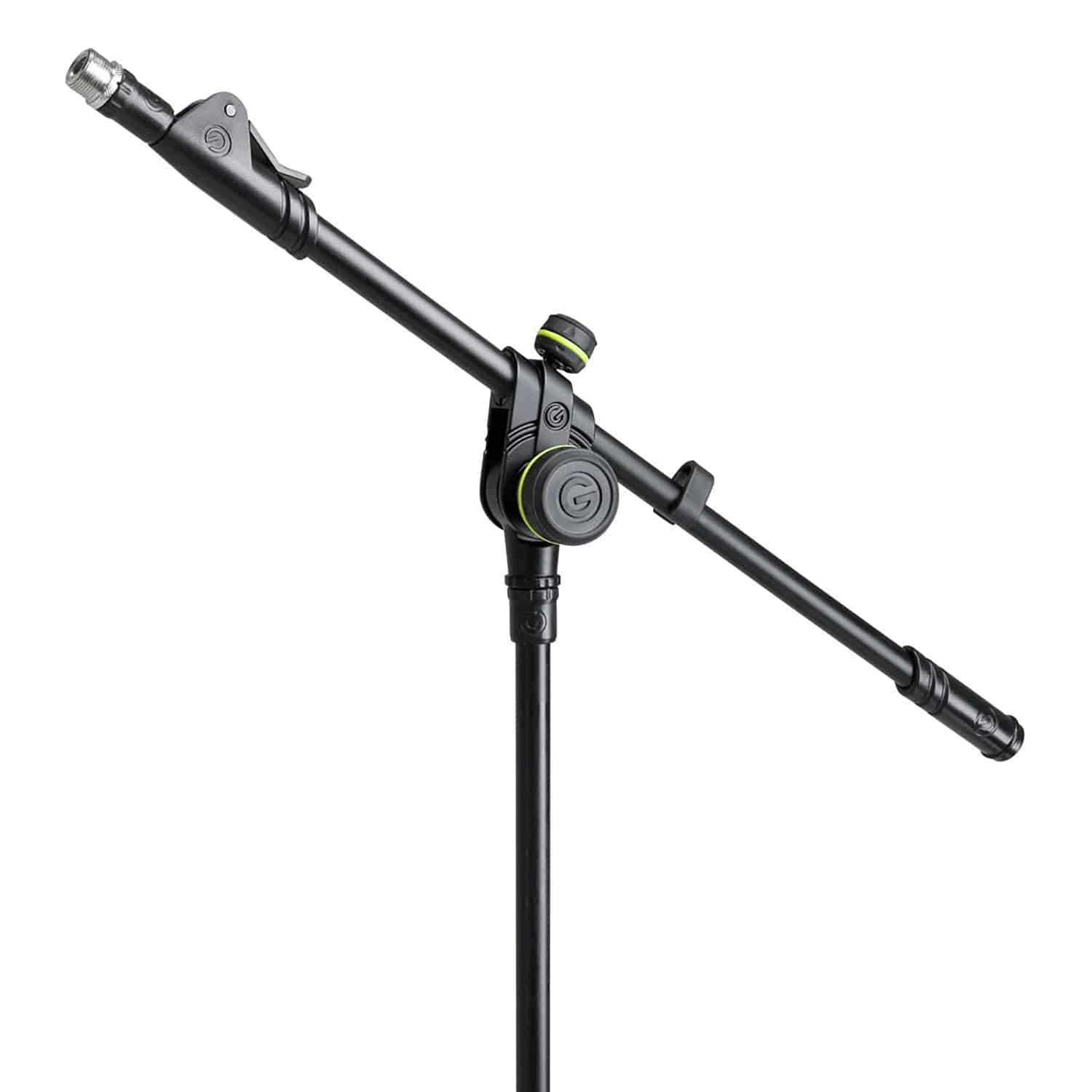 Gravity GMS4322B Microphone Stand With Folding Tripod Base and 2-Point Adjustment Telescoping Boom - Hollywood DJ