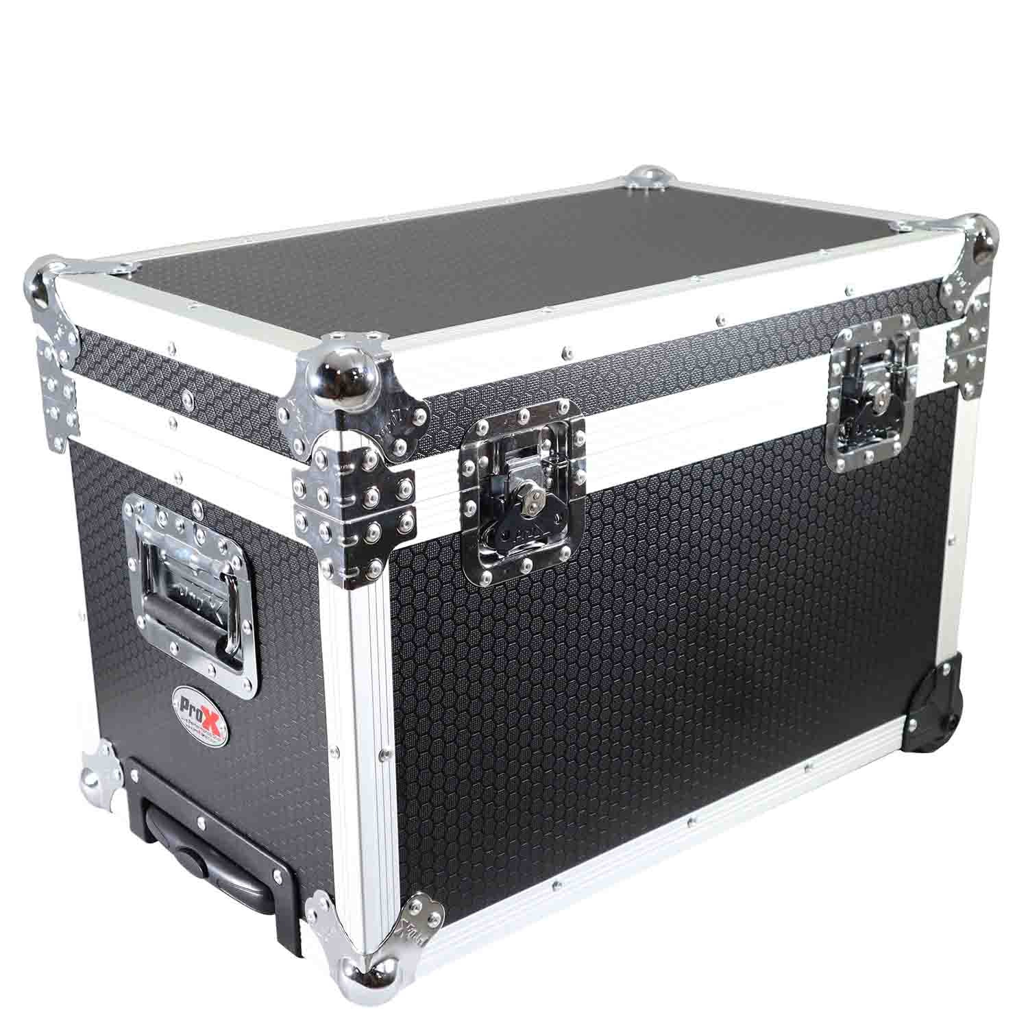 B-Stock: ProX T-UTIHW MK2 Roll-Away Utility Case with Retractable Handle and Low-Profile Recessed Wheels - Hollywood DJ