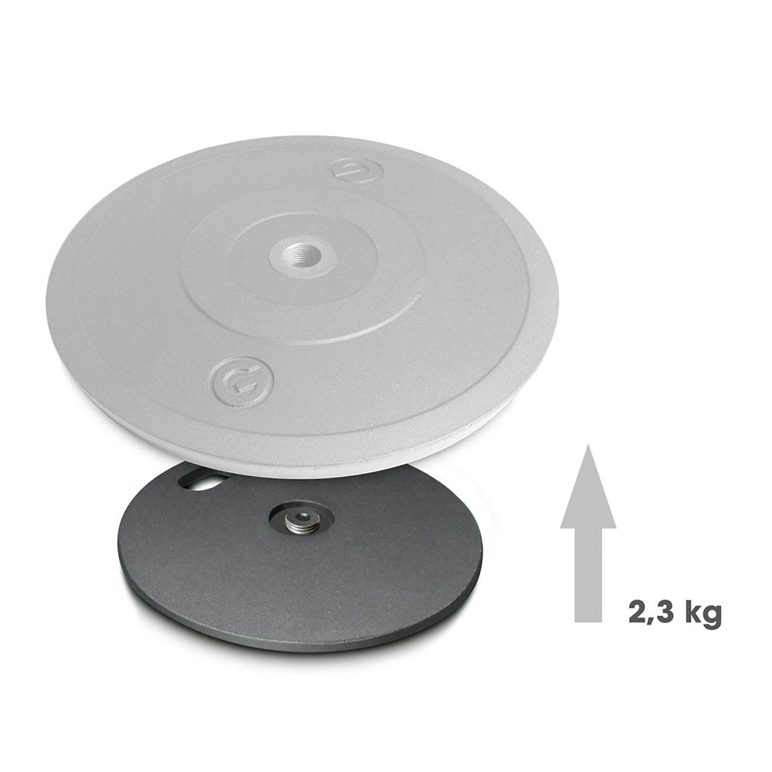 Gravity GMS2WP Weight Plate For Round Base Microphone Stands - Hollywood DJ