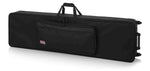 Gator Cases GK-88 SLXL Rigid Lightweight Case for Slim, Extra long 88 Note Keyboards with Wheels - Hollywood DJ