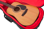 Gator Cases GT-ACOUSTIC-BLK Transit Series Acoustic Guitar Gig Bag with Charcoal Exterior - Hollywood DJ
