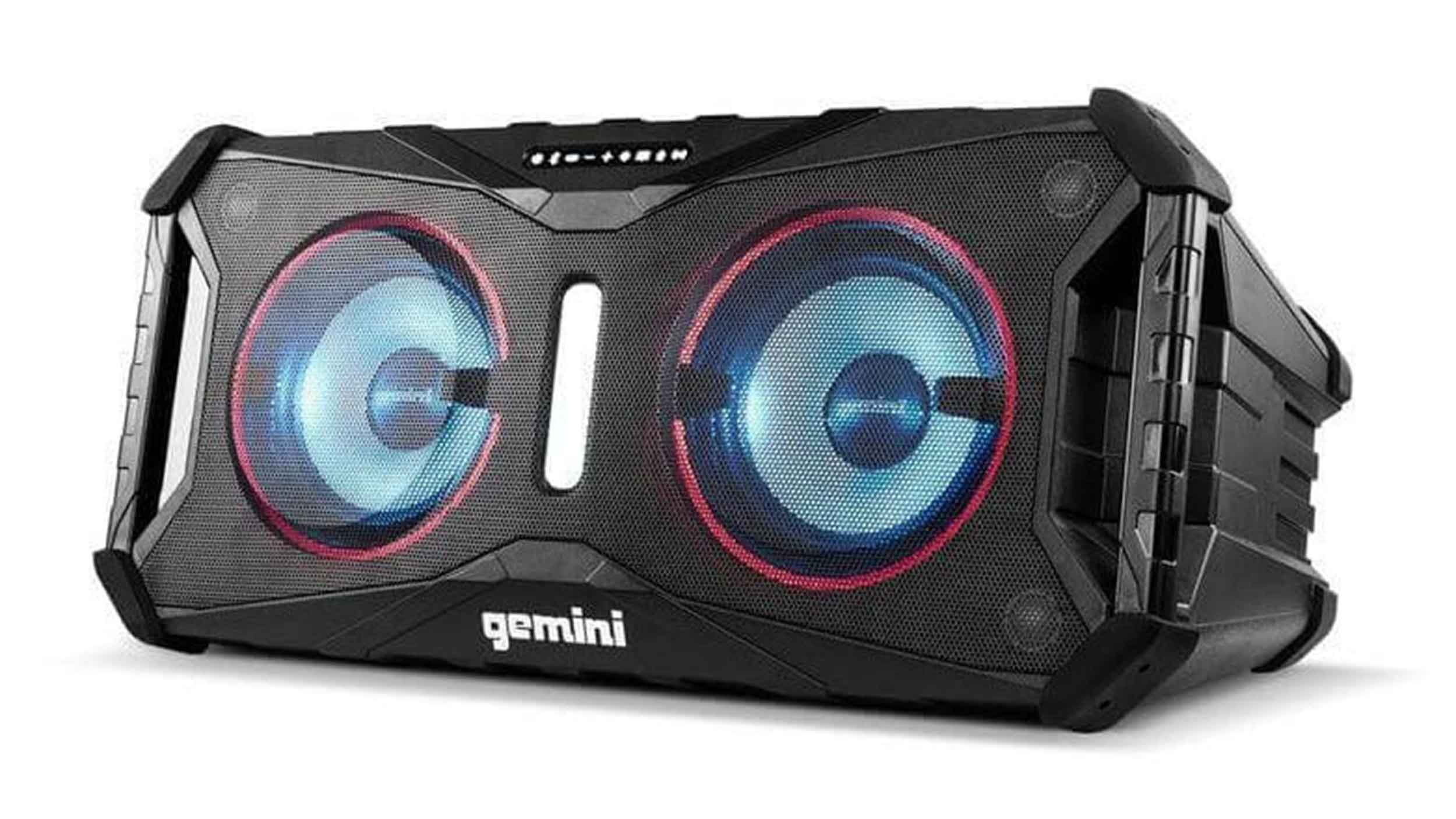 Gemini Sound SOSP-8BLK Sound Splash Rechargeable Waterproof Wireless 420-Watt Speaker - Hollywood DJ