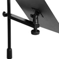 OnStage MSA7011 U-Mount Clamp-On Bookplate - Black - Hollywood DJ