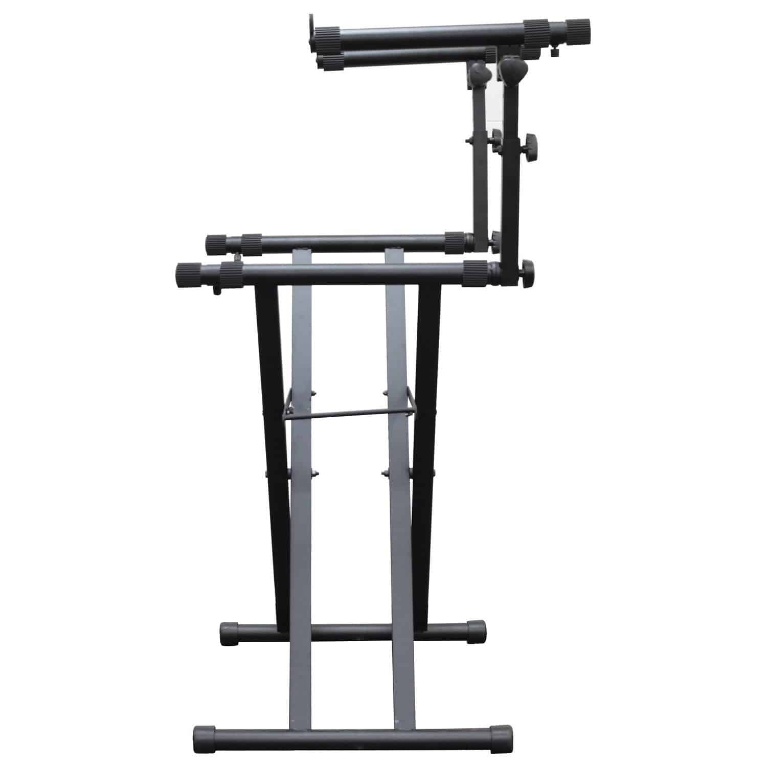 Odyssey LTBXS2, Two Tier X-Stand For DJ Coffins and Controller Cases - Black - Hollywood DJ