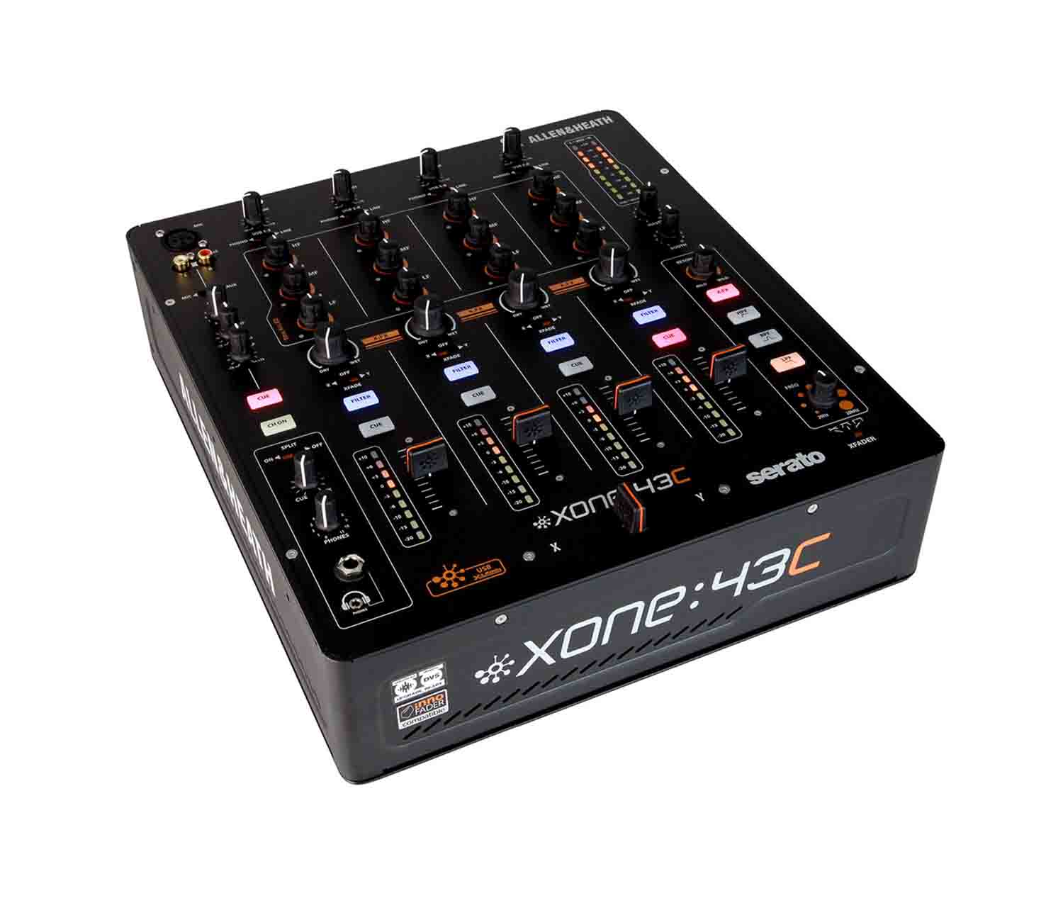 Allen & Heath XONE:43C, 4+1 Channel DJ Mixer with Soundcard - Hollywood DJ