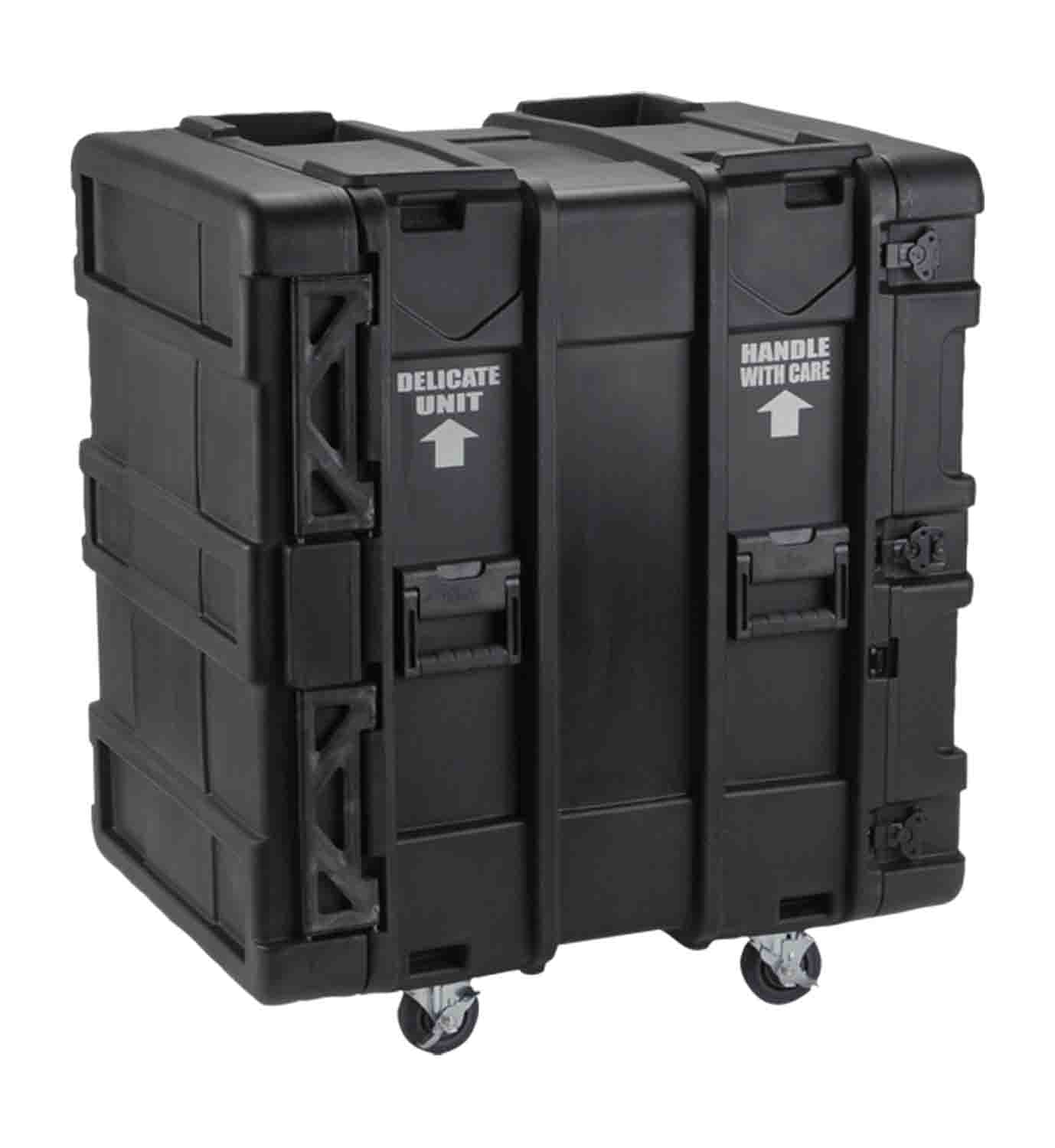 SKB Cases 3SKB-R916U24, 16-Space ATA Roto-Molded Shock 24-Inch Rack Shipping Case - Hollywood DJ
