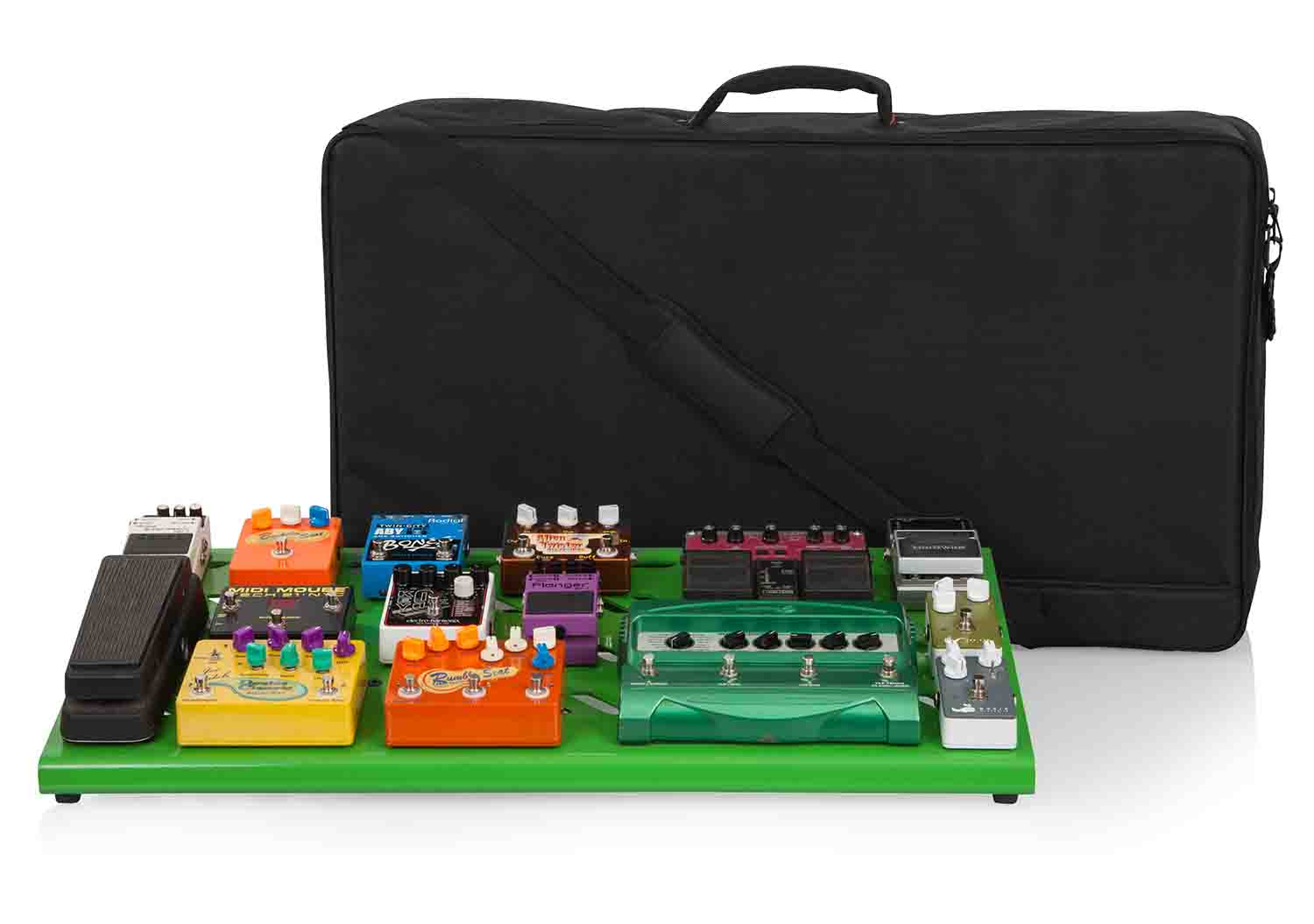 Gator Cases GPB-XBAK-GR Extra Large Pedal Board with Carry Bag - Green Gator Cases