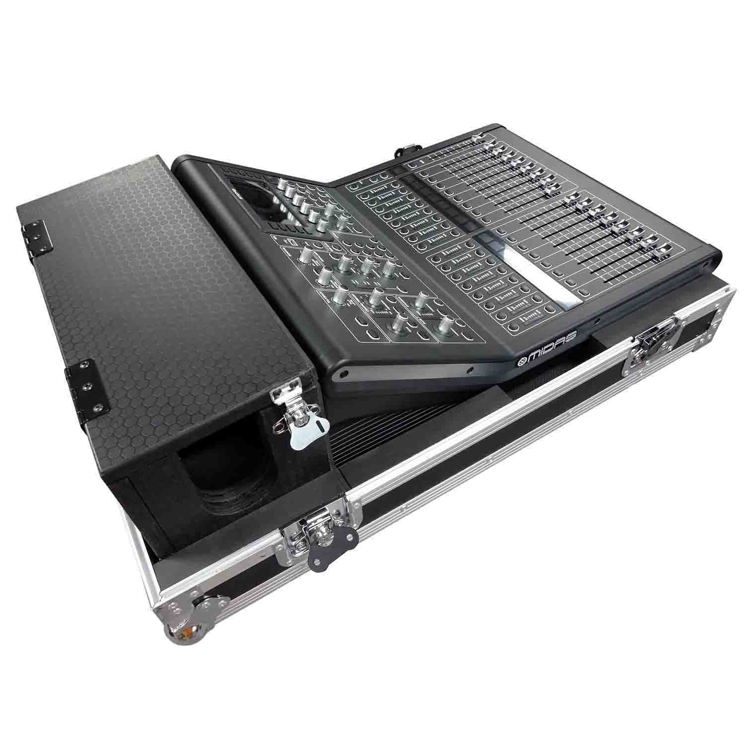ProX XS-MIDM32RDHW DJ Flight Case for Midas M32R Console with Doghouse, Wheels - Hollywood DJ