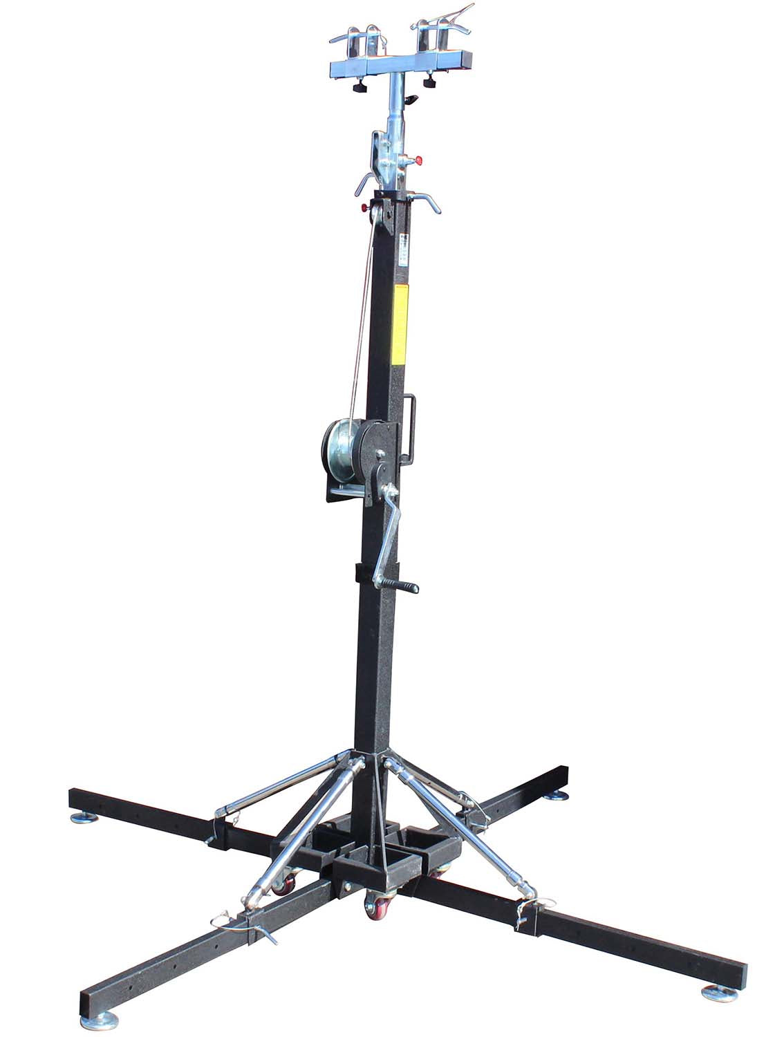 ProX XT-CRANK18FT-330 Lighting Crank Truss Stand 330 Lbs Capacity Includes T-Adapter Truss Mount - 18 Feet - Hollywood DJ