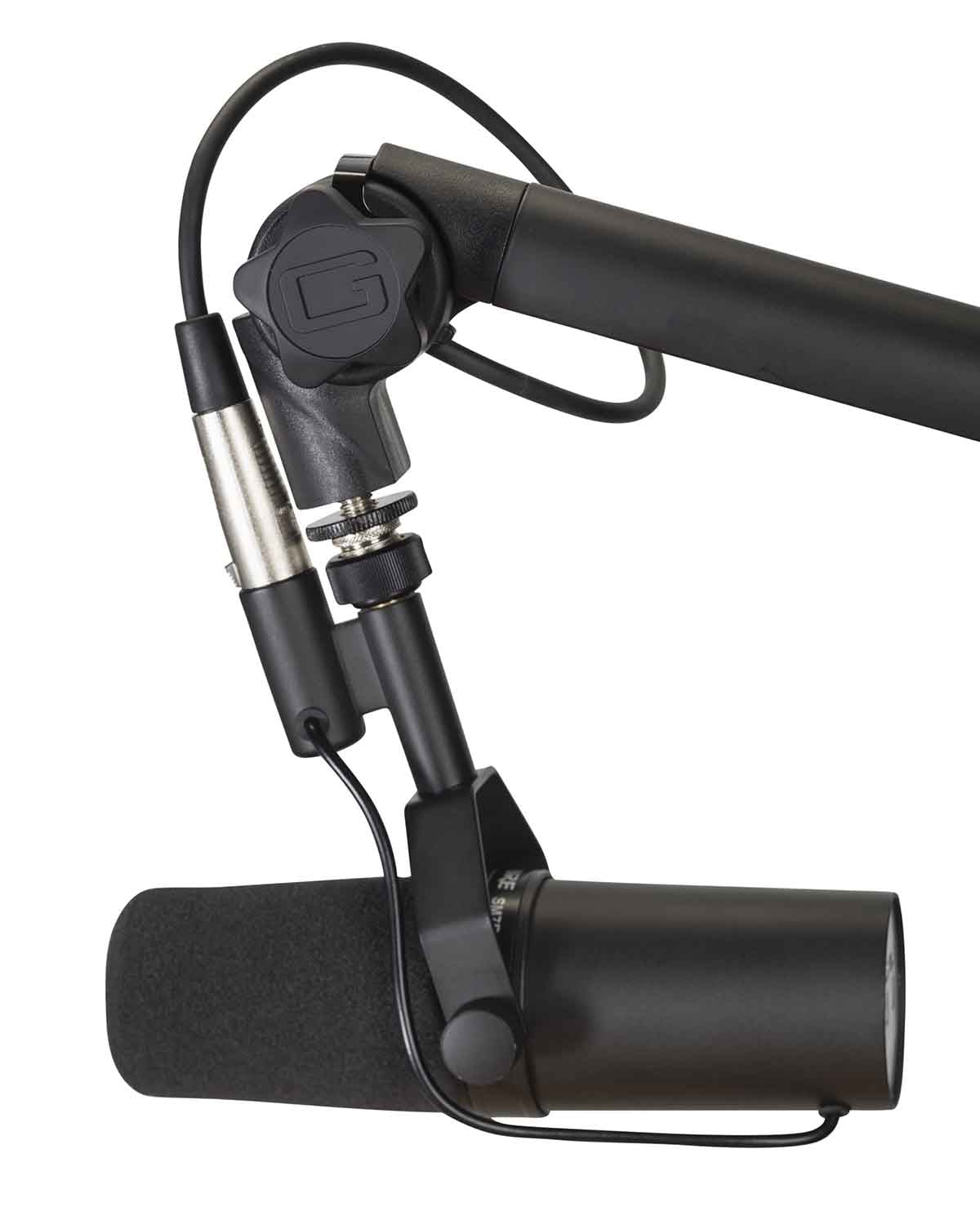 Shure Podcast Package with MV7 Podcast Microphone and Gator 3000 Microphone Boom Stand - Hollywood DJ