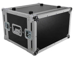 ProX T-6RSP14, 6U Vertical Shockproof Effects Rack 14" Depth Rail to Rail with Handles - Hollywood DJ