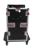 Gator Cases G-TOUR 10X12 PU, 10U Top 12U Side Console Rack Case with Casters - Hollywood DJ