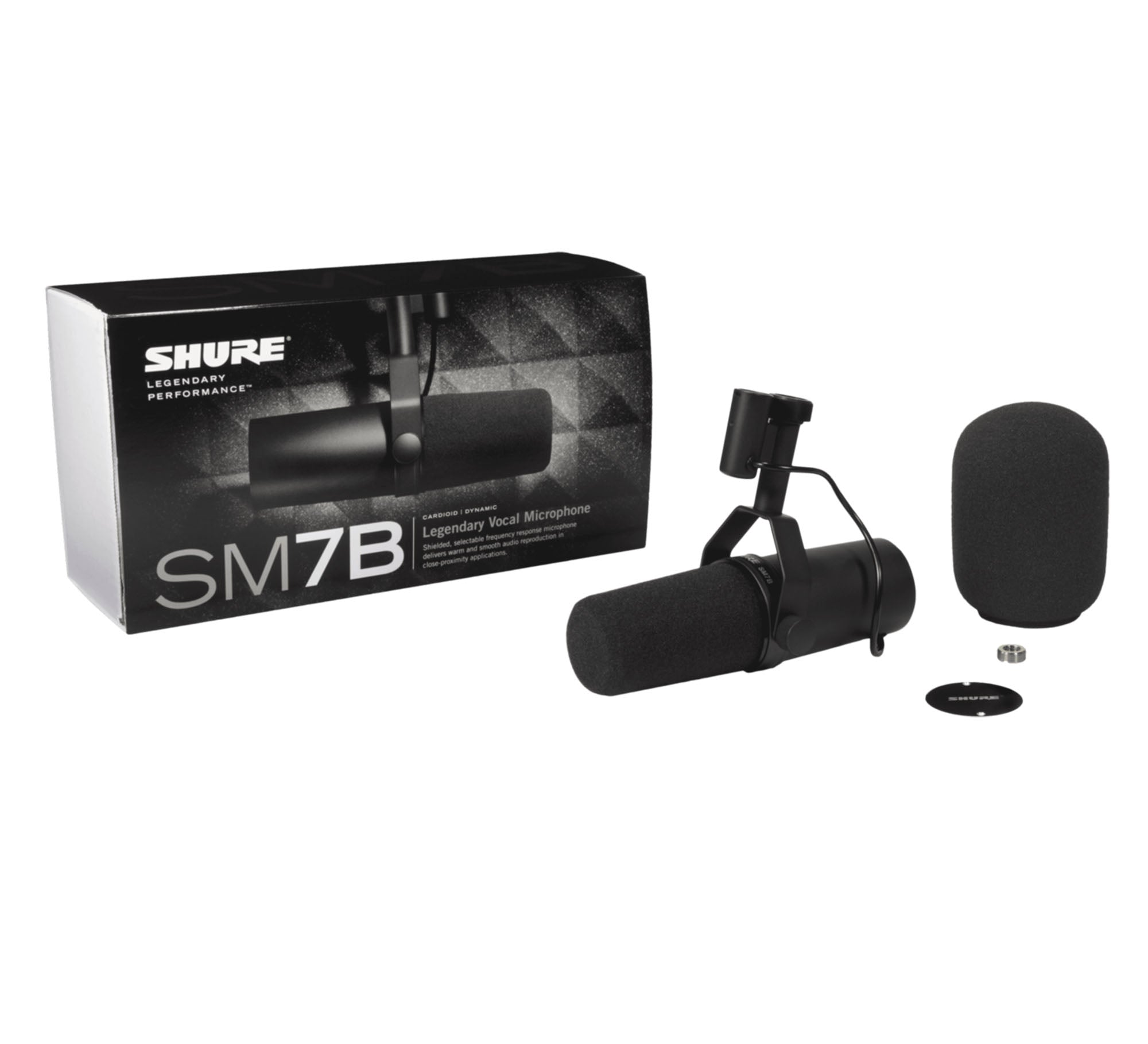 Open Box: Shure SM7B Cardioid Dynamic Studio Vocal Microphone - Hollywood DJ