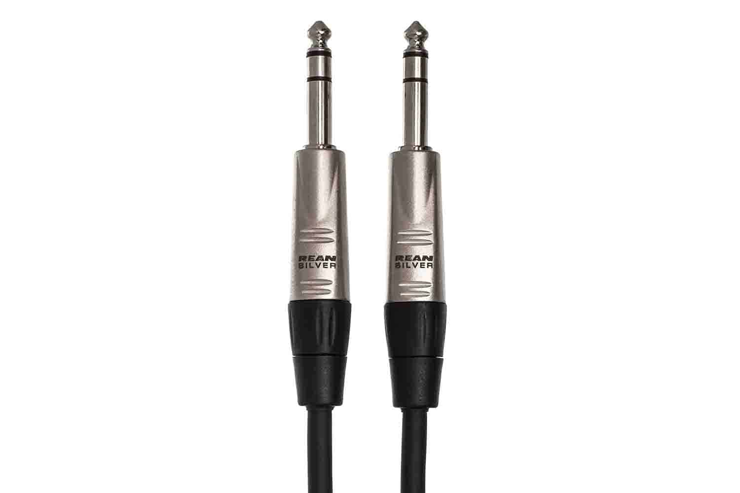 Hosa HSS-005 Pro Balanced Interconnect Cable REAN 1/4-inch TRS Male to REAN 1/4-inch TRS Male - 5 FT - Hollywood DJ