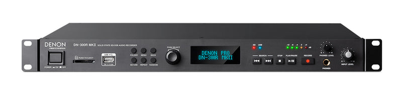 Denon DN-300R MKII, Solid-State SD and USB Audio Recorder Denon DJ