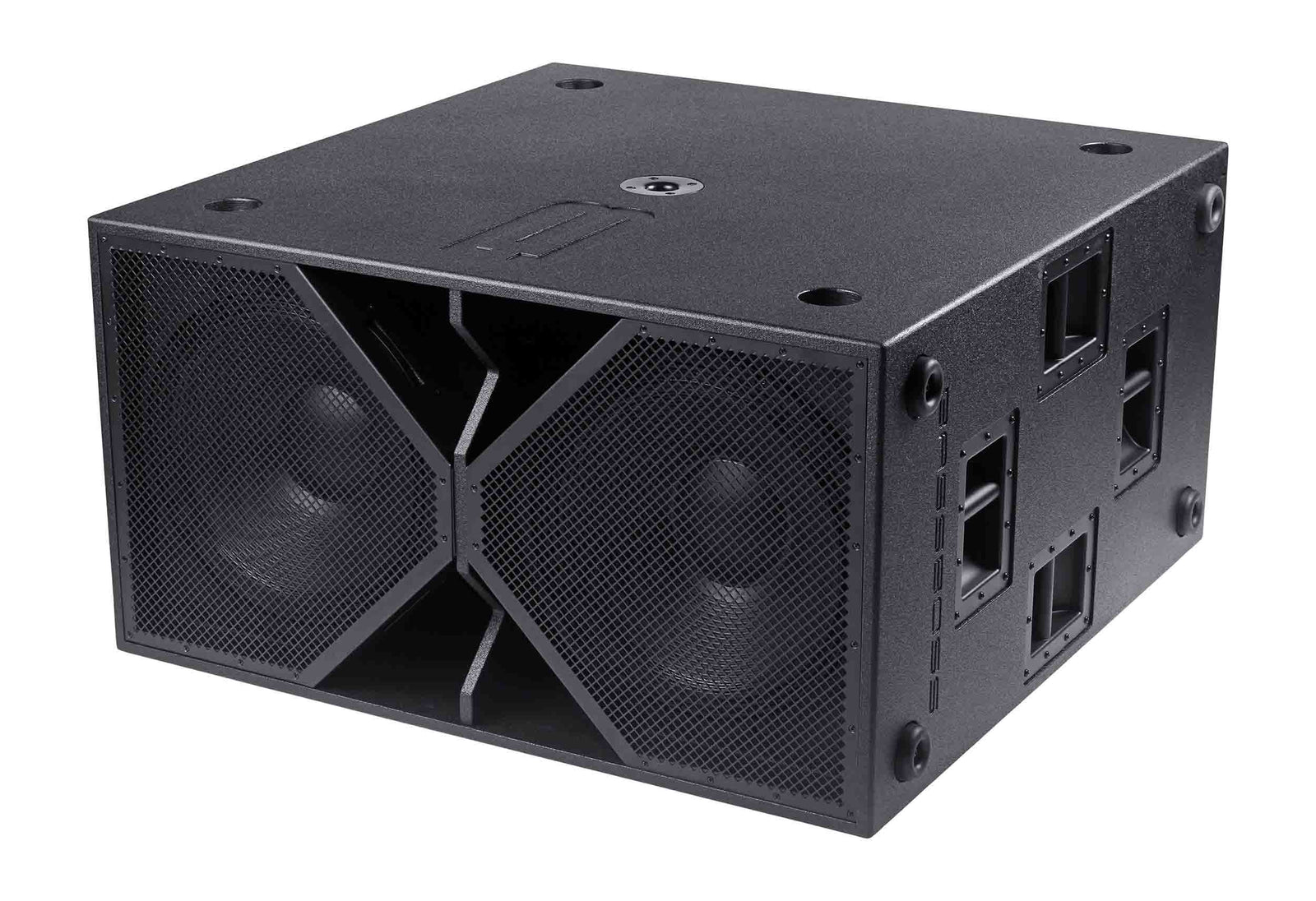 BassBoss BB-ZV28-MK3 Dual 18-Inch Active Subwoofer - Black - Hollywood DJ
