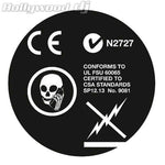 Sicmats DJ Turntable Slipmats 'SKULLPHONE CIRCLE' Slip Mat Sic Mats - Pair - Hollywood DJ