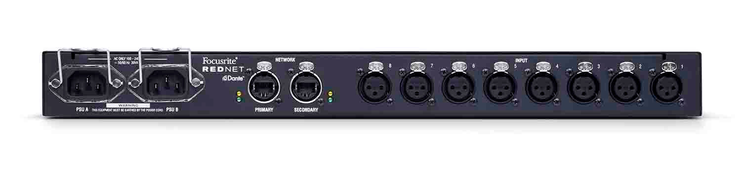 Focusrite Pro RedNet MP8R 8-Channel Remote-Controlled Mic Pre-with Dual PSUs - Hollywood DJ