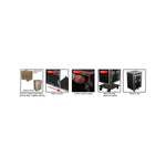 Odyssey FZSRP1112W, 11U Top Slanted 12U Bottom Vertical Space Saver Combo Rack With Wheels - Hollywood DJ