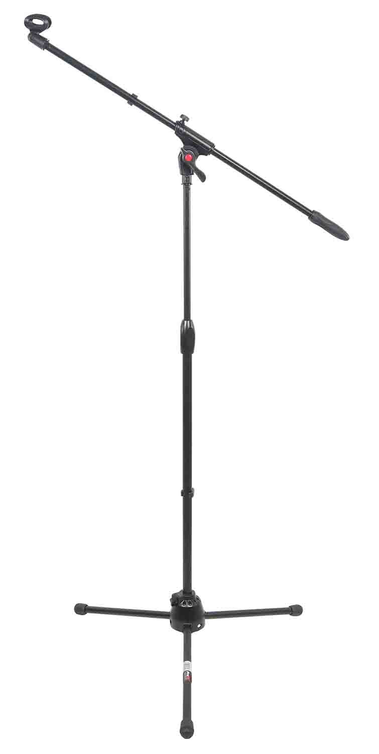 ProX T-MIC09 Pro Tripod Microphone Concert Musician DJ Stand with Boom and Mic Clip - 6 Feet - Hollywood DJ