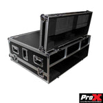 ProX XS-AHGLD80DHW DJ Road Case For Allen and Heath GLD-80 Mixing Board With Doghouse and Wheels - Hollywood DJ