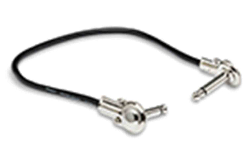 Hosa IRG-600.5 Guitar Patch Cable Low-profile Right-angle to Same 6 in - 6 pc - Hollywood DJ