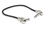 Hosa IRG-600.5 Guitar Patch Cable Low-profile Right-angle to Same 6 in - 6 pc - Hollywood DJ