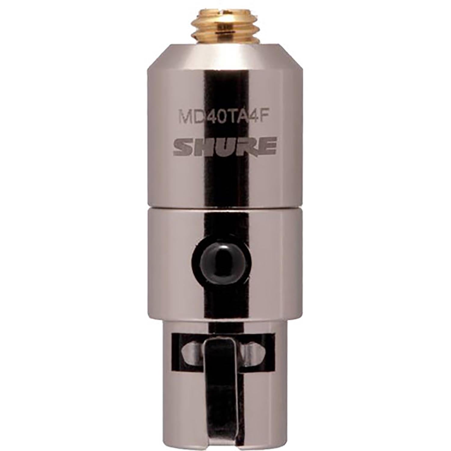 Shure MD40TA4F Microdot to TA4F Adapter for Shure Wireless Transmitters - Hollywood DJ