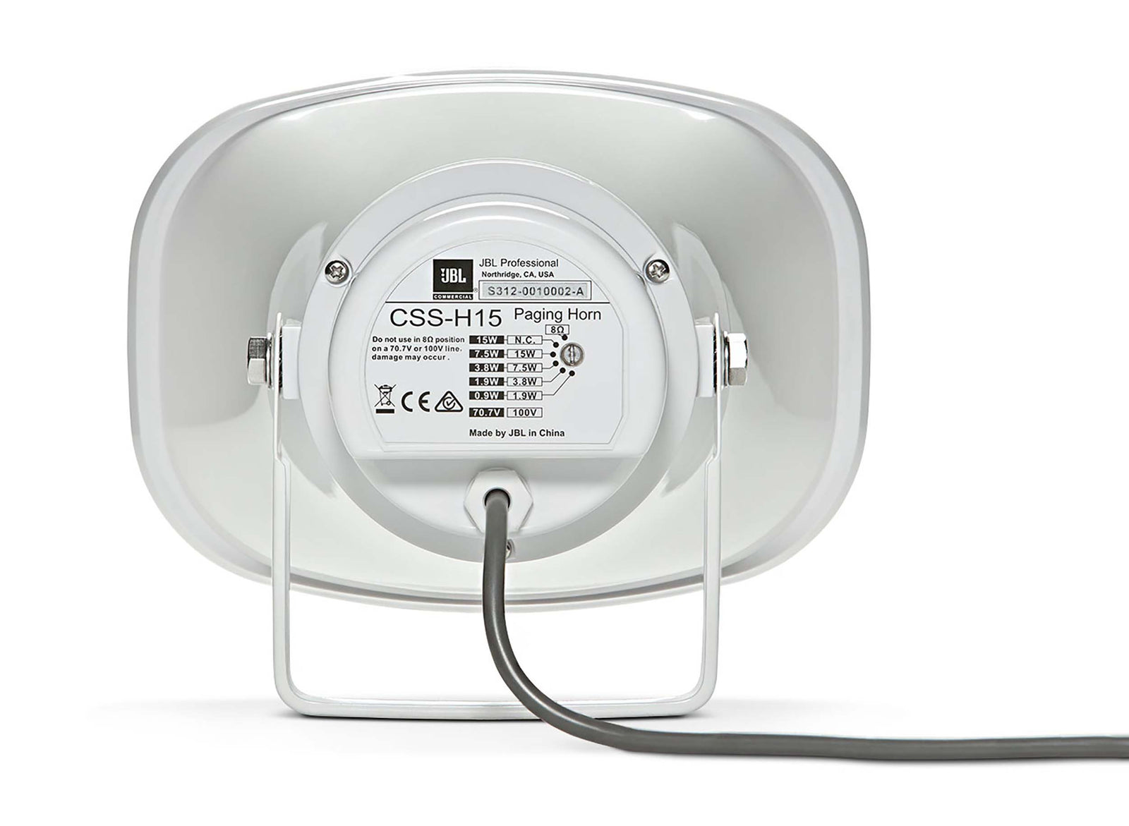 JBL CSS-H15, Commercial Solutions Series 15W Paging Horn JBL