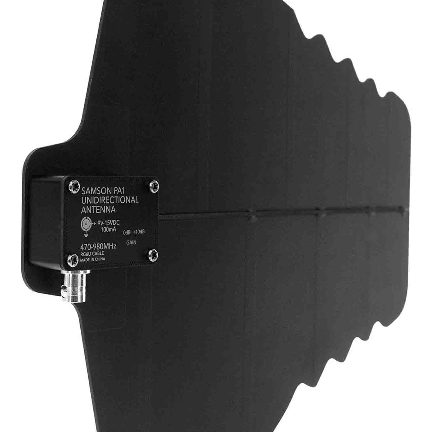 Samson SWPA1 Paddle Antennas 50 ohms BNC Connectors Pair - 470-980 MHz - Hollywood DJ