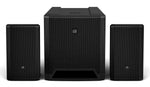 LD Systems DAVE 12 G4X, Powered PA System DJ Package with Odyssey Stands and Cables - Hollywood DJ