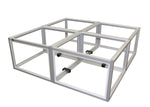 ProX XSA-2X2-24 LUMOStage High Acrylic Platform Riser Section with Clamps and 4 Side Acrylic Covers - 2 Foot X 2 Foot X 24 Inch - Hollywood DJ
