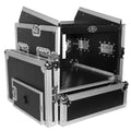 ProX T-8MRLT DJ Flight Case For Combo 8U Rack x 10U Top Mixer With Laptop Shelf - Hollywood DJ