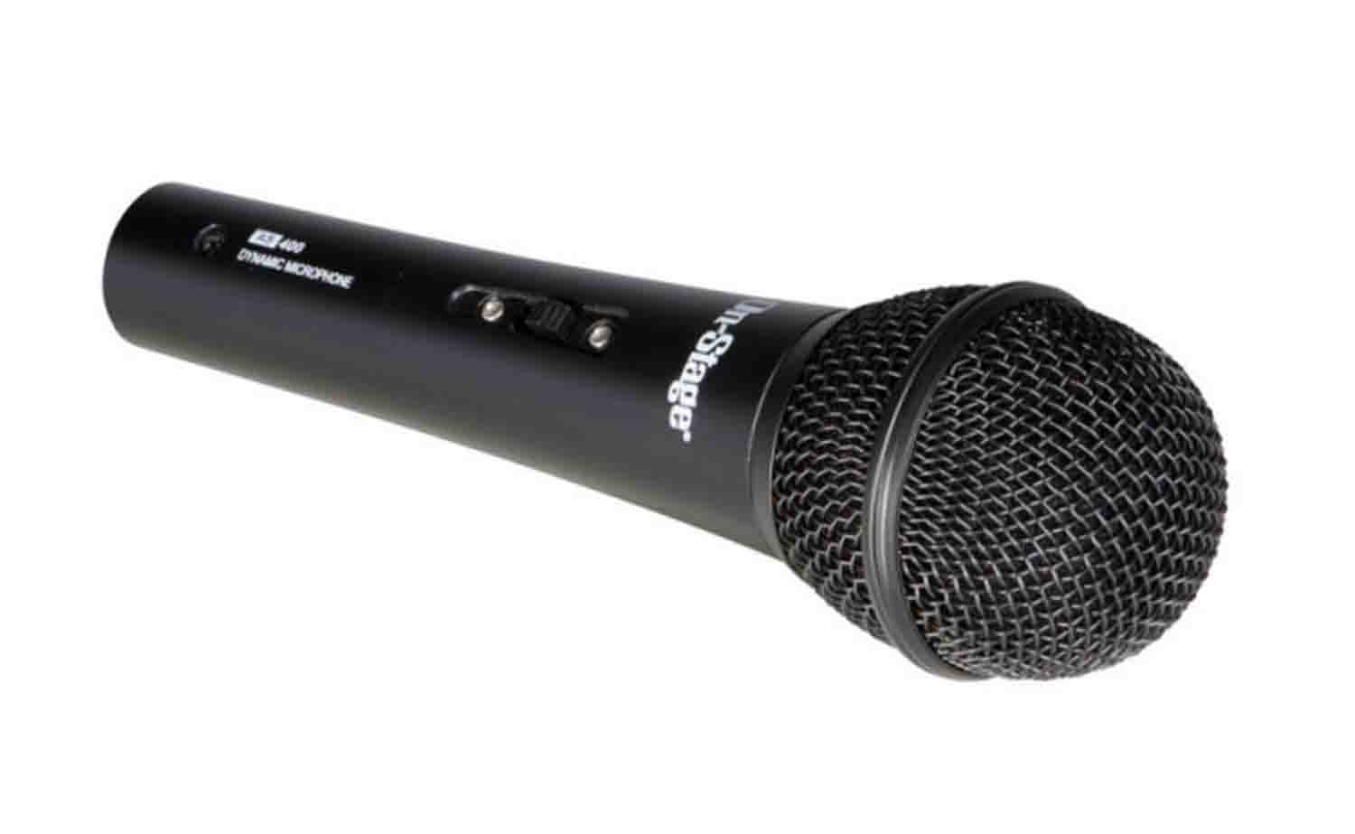 Onstage AS400V2 Dynamic Handheld Microphone - Black - Hollywood DJ