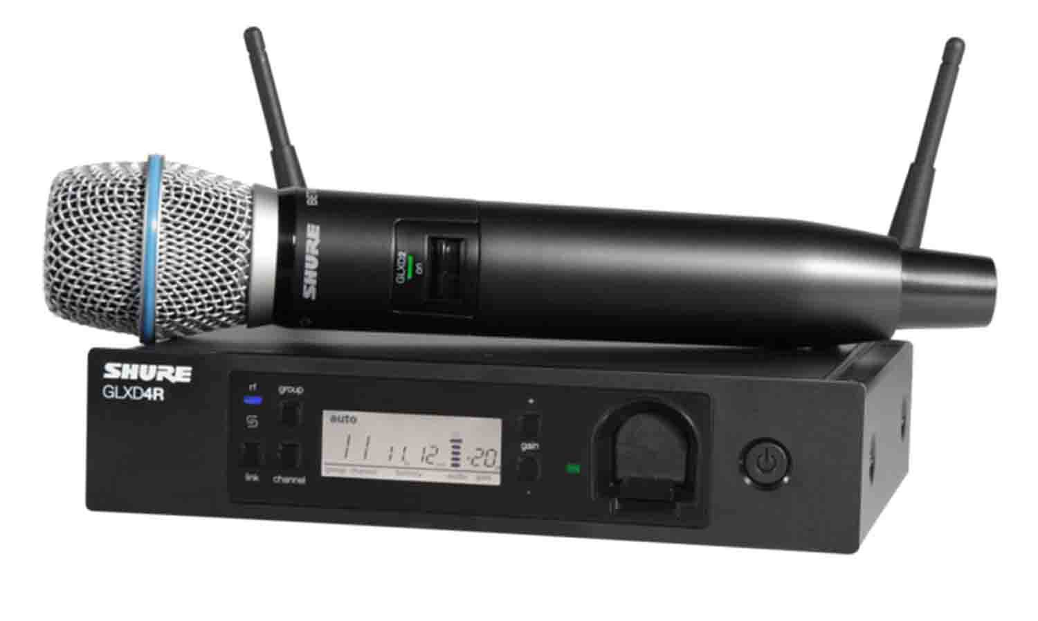 Shure GLXD24R/B87A-Z2 Advanced Digital Wireless Microphone System with BETA87A - Hollywood DJ