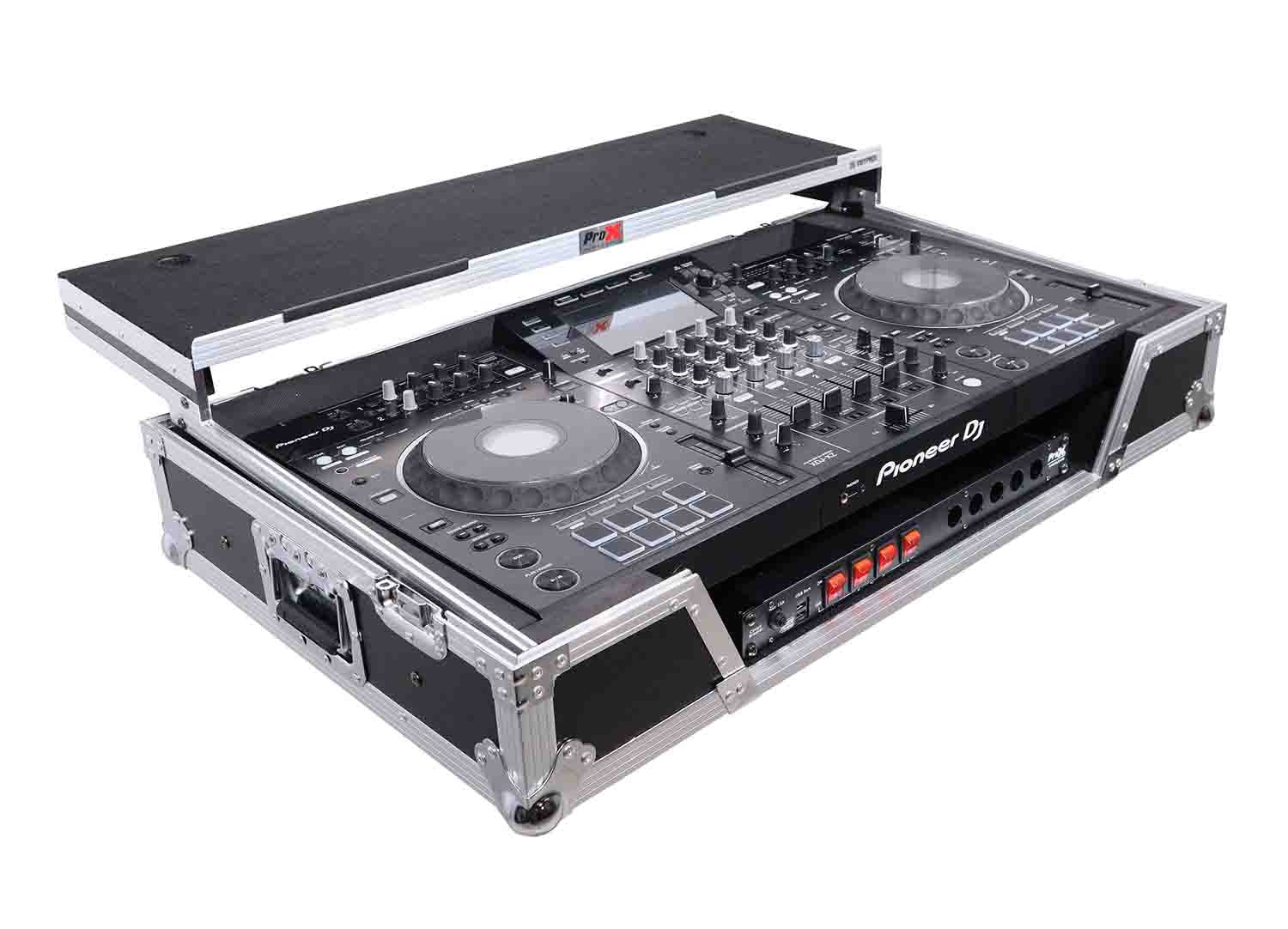 ProX XS-XDJXZ SZ WLT, Flight Case for Pioneer XDJ-XZ and DDJ-SZ2 Digital Controller with Laptop Shelf and Wheels - Hollywood DJ