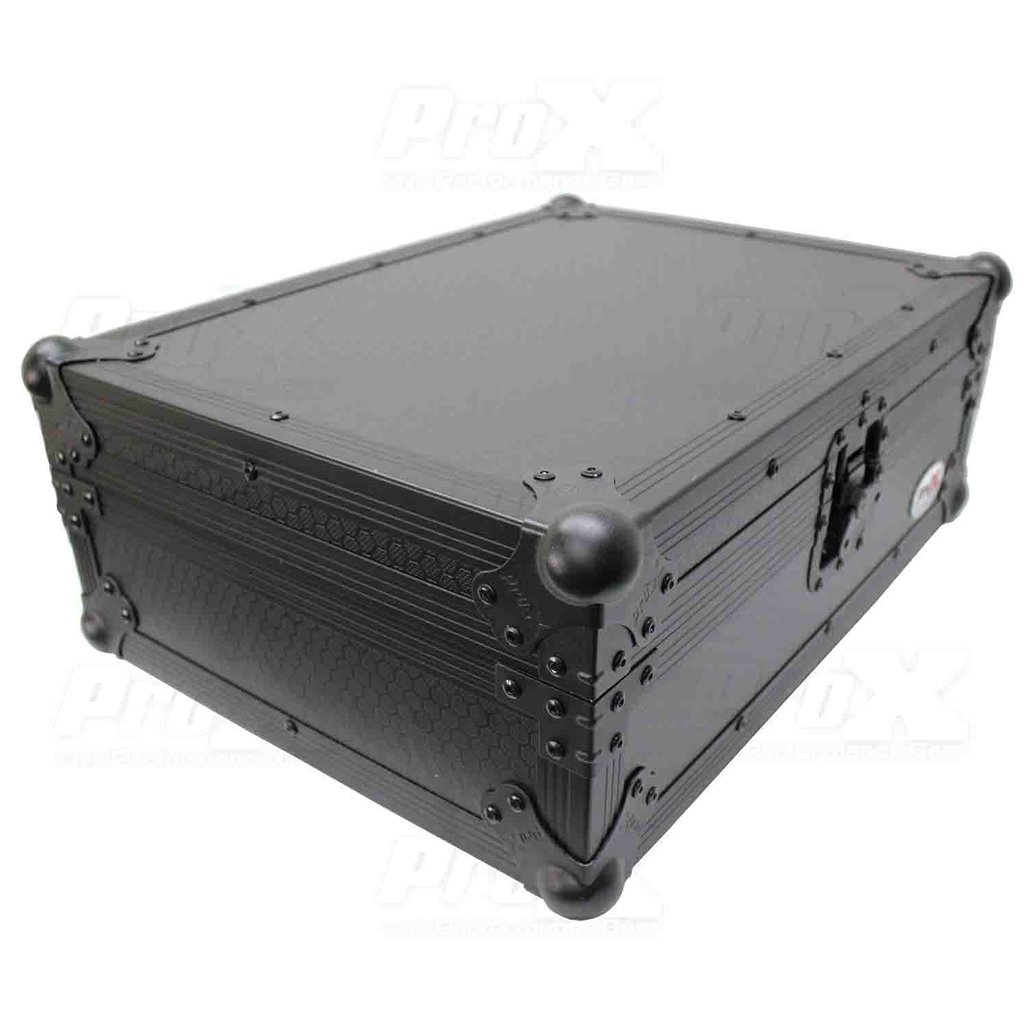 ProX XS-RANE-12BL-MK2 DJ Flight Case For Rane 12 DJ Control System - Black on Black - Hollywood DJ