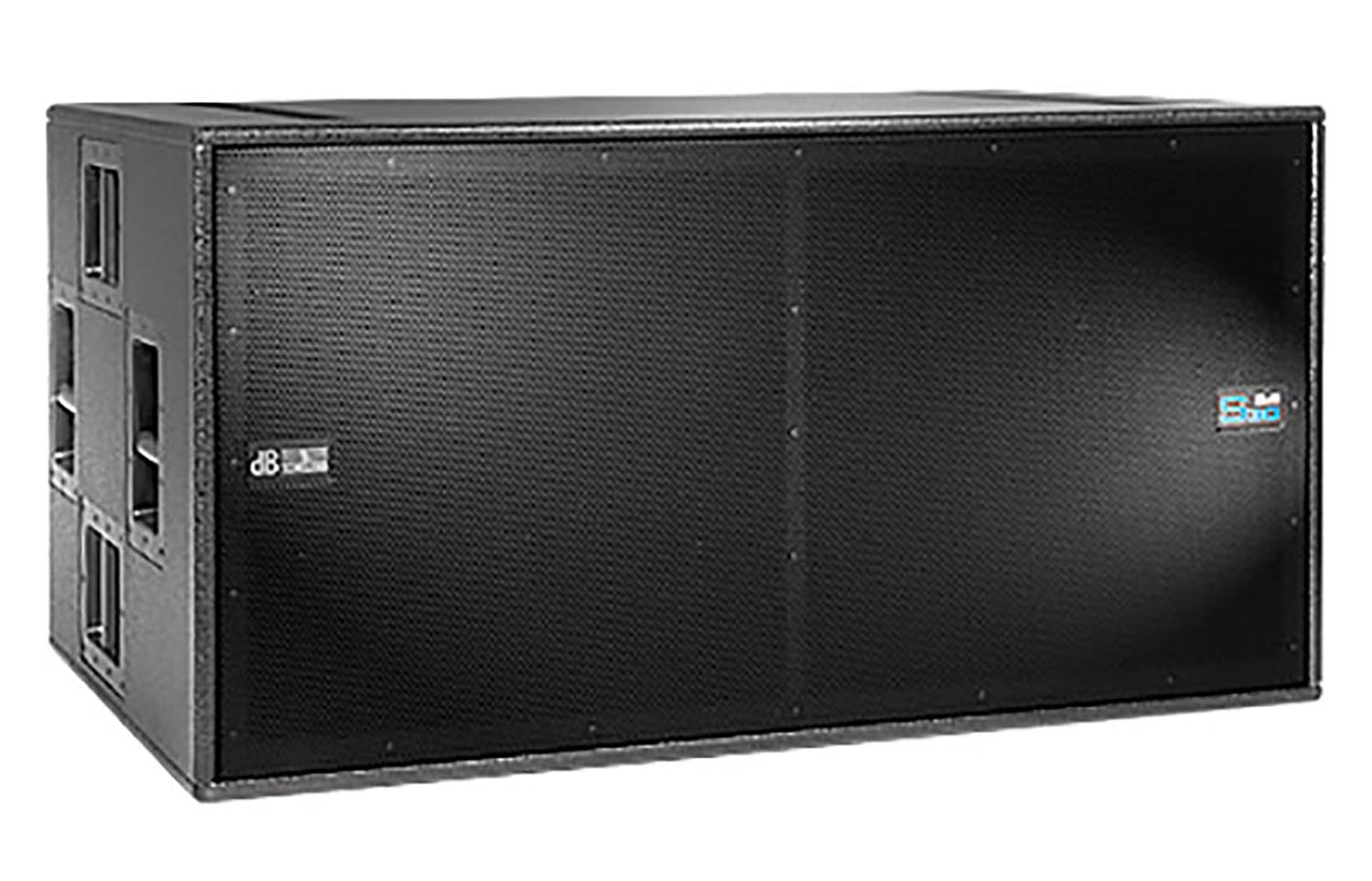 dB Technologies DVA S30, Dual 18" Active Bassreflex Horn Subwoofer - 3000W - Hollywood DJ