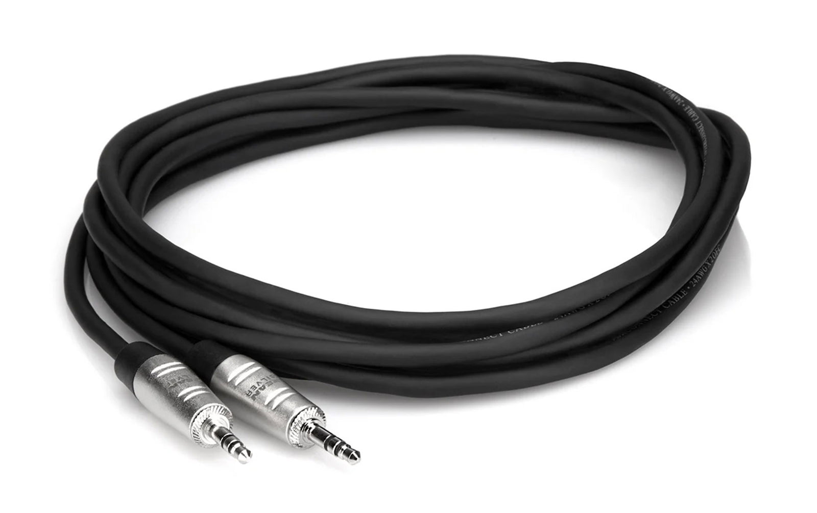 Hosa HMM-0, 3.5mm TRS to 3.5mm TRS Pro Stereo Interconnect Cable - 3 ft, 5 ft, 10 ft, 15 ft - Hollywood DJ