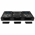 Odyssey FZ12CDJWXD2BL Coffin Flight Case For 12″ Format DJ Mixer and Two Large Format Media Players Odyssey