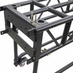 ProX XT-PRERIG10FTBLK, 10' FT Pre-Rig Truss Segment with Removable Rolling Base System - Black ProX Cases