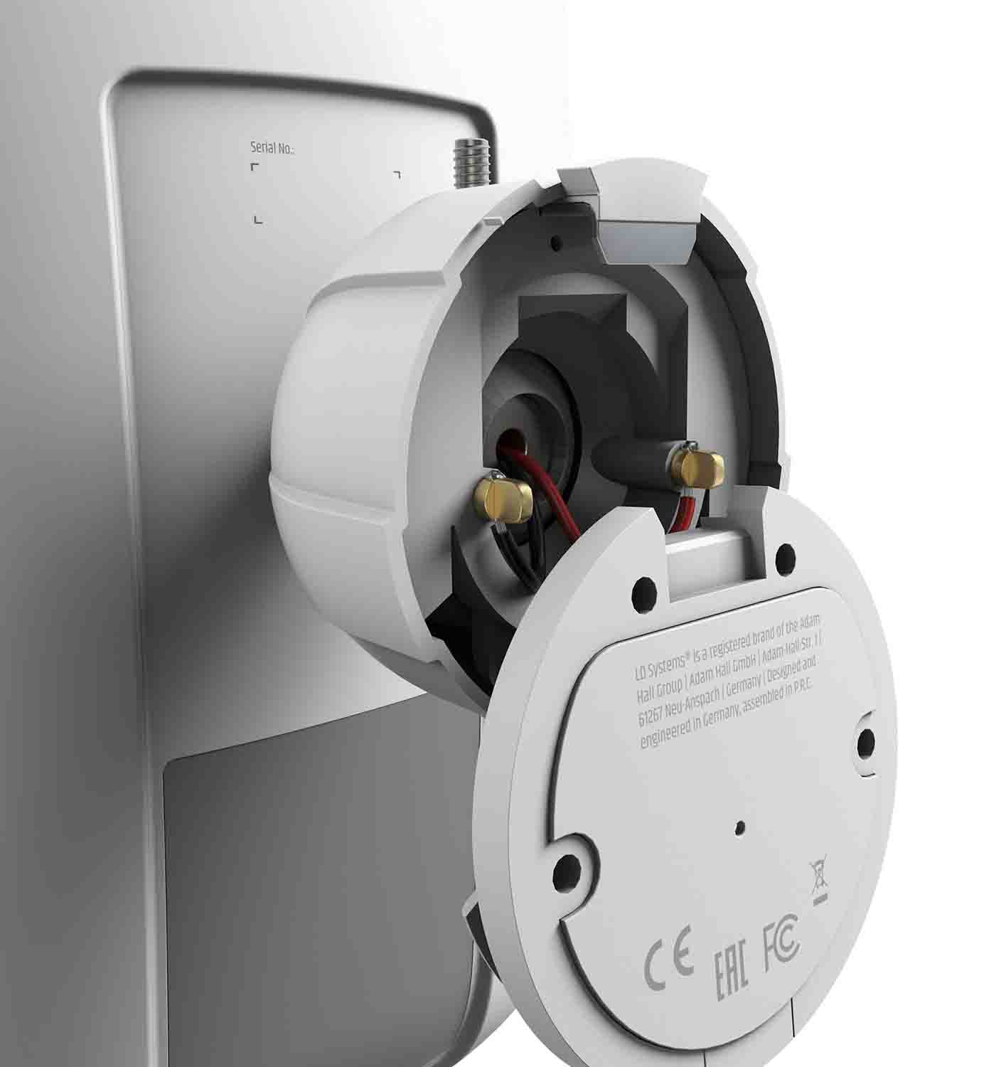LD Systems DQOR 8 T W, 8" Two-Way Passive In/Out Door Installation Loudspeaker 16 Ohm, 70/100 V - White - Hollywood DJ