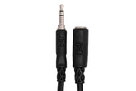 Hosa MHE-125 Headphone Extension Cable 3.5 mm TRS to 3.5 mm TRS - 25 Feet - Hollywood DJ