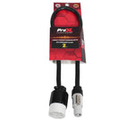 ProX XC-PWCGEF12-02, 12AWG Gray to 120 VAC NEMA15R Female Edison Power for Powercon Compatible Devices - 2 Feet by ProX Cases