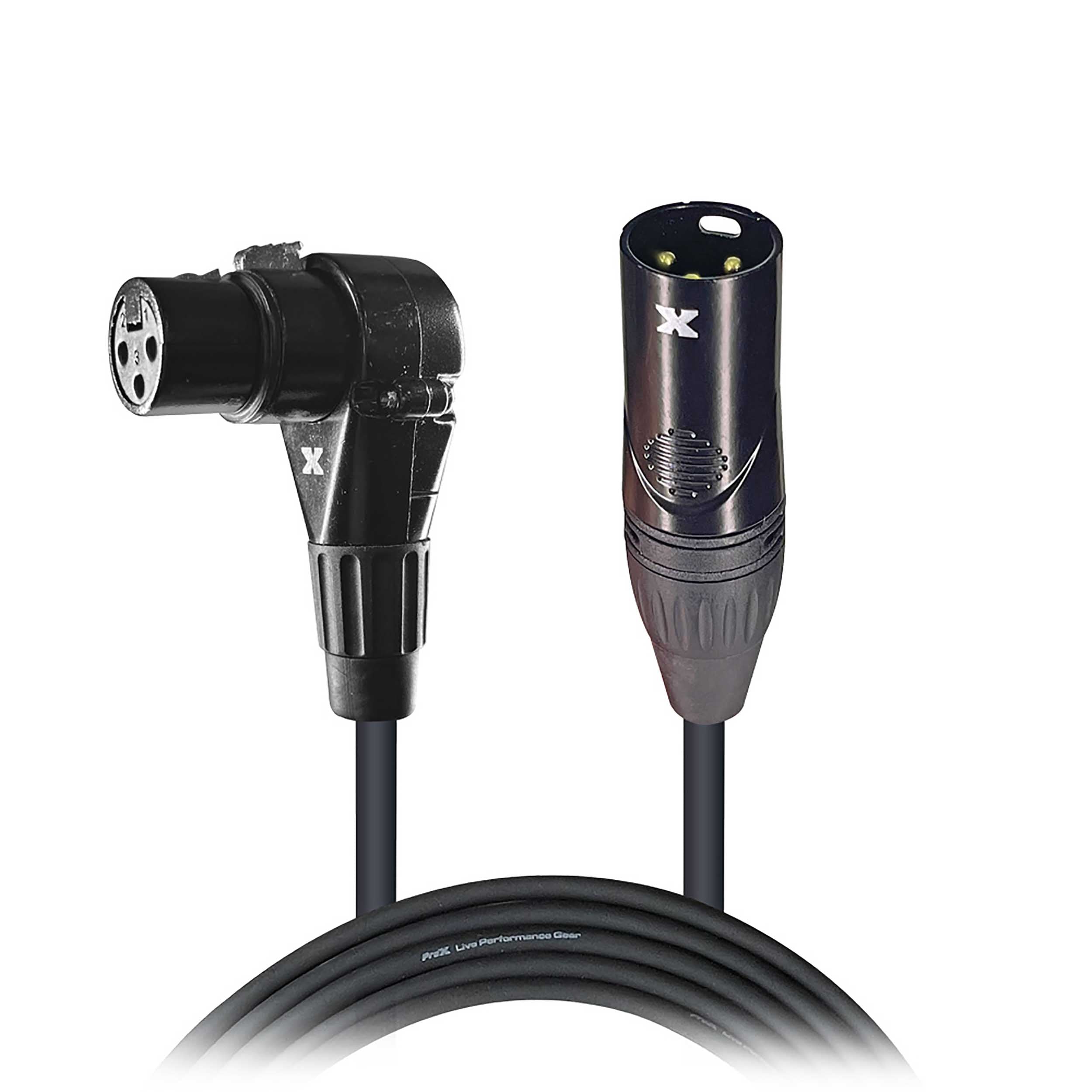 ProX XC-XLR25FR Balanced Right-Angle XLR-F to XLR-M High Performance Audio Cable Female - 25 Feet by ProX Cases