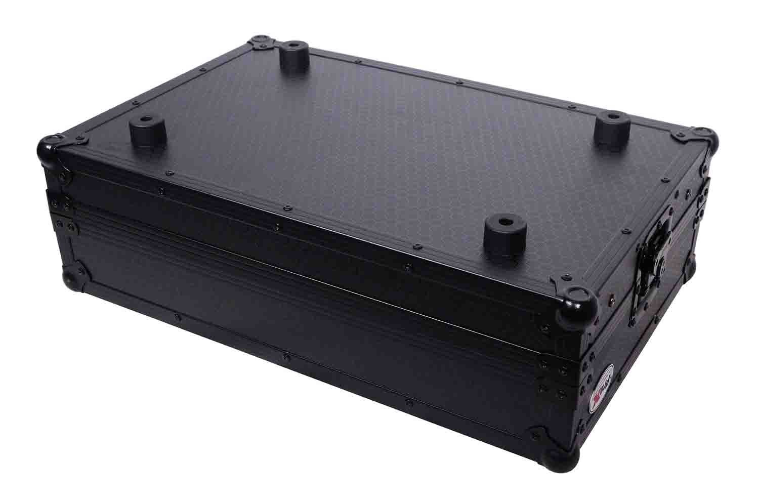 ProX X-DDJREV1LTBL Flight Case for Pioneer DDJ-REV1 Digital Controller with Sliding Laptop Shelf - Black on Black - Hollywood DJ