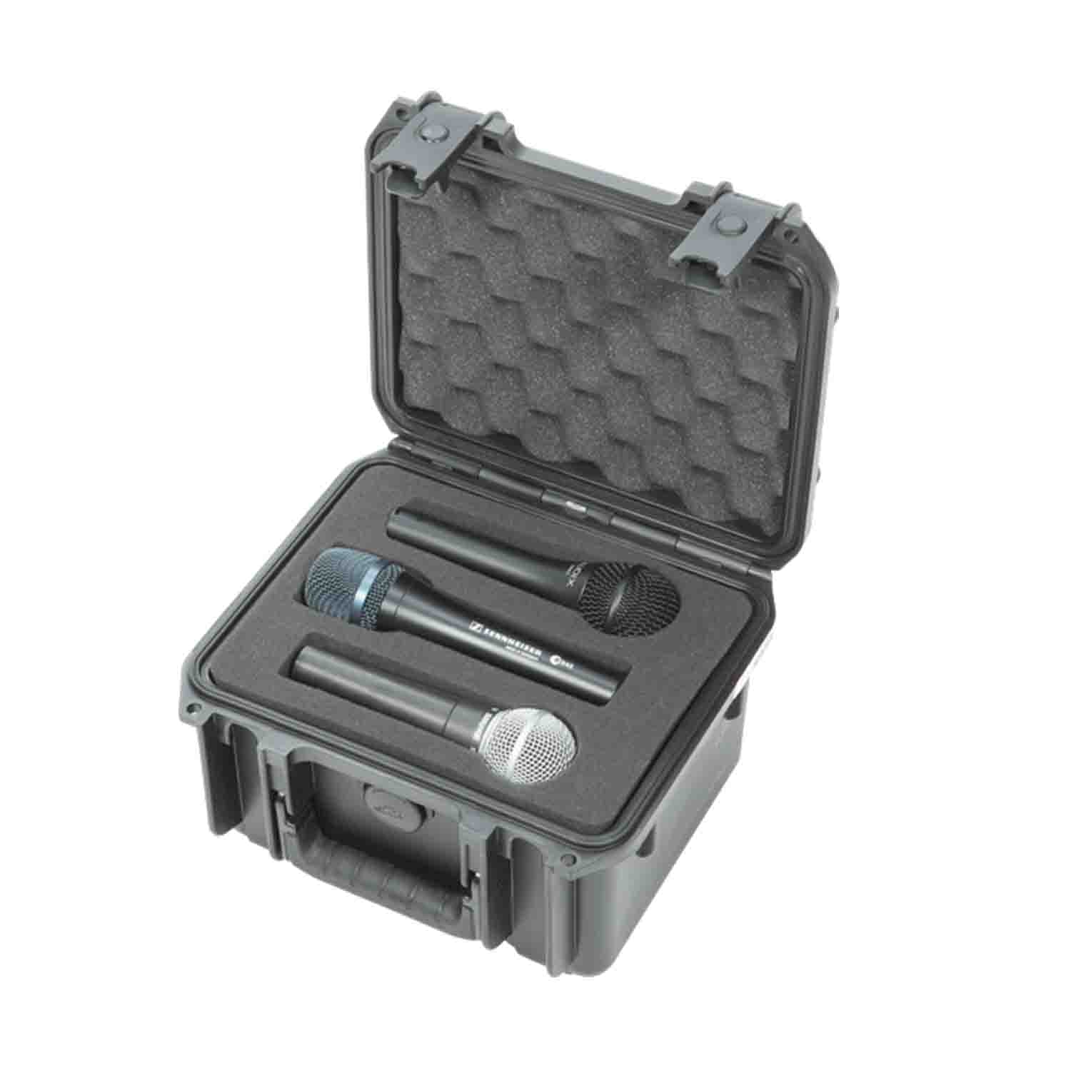 SKB Cases 3i-0907-MC6 iSeries 0907 DJ Waterproof Case for Six Microphone - Hollywood DJ