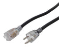 ProX XC-P141-50, 50ft110v to 110v Female Power Cord 14AWG 3-Prong Black - Hollywood DJ