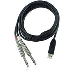 Behringer LINE-2-USB Setero 1/4 Line In to USB Interface Cable - Hollywood DJ